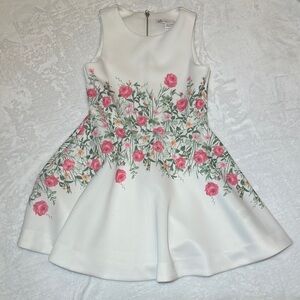 NWOT GB girls while floral twirl dress size 6